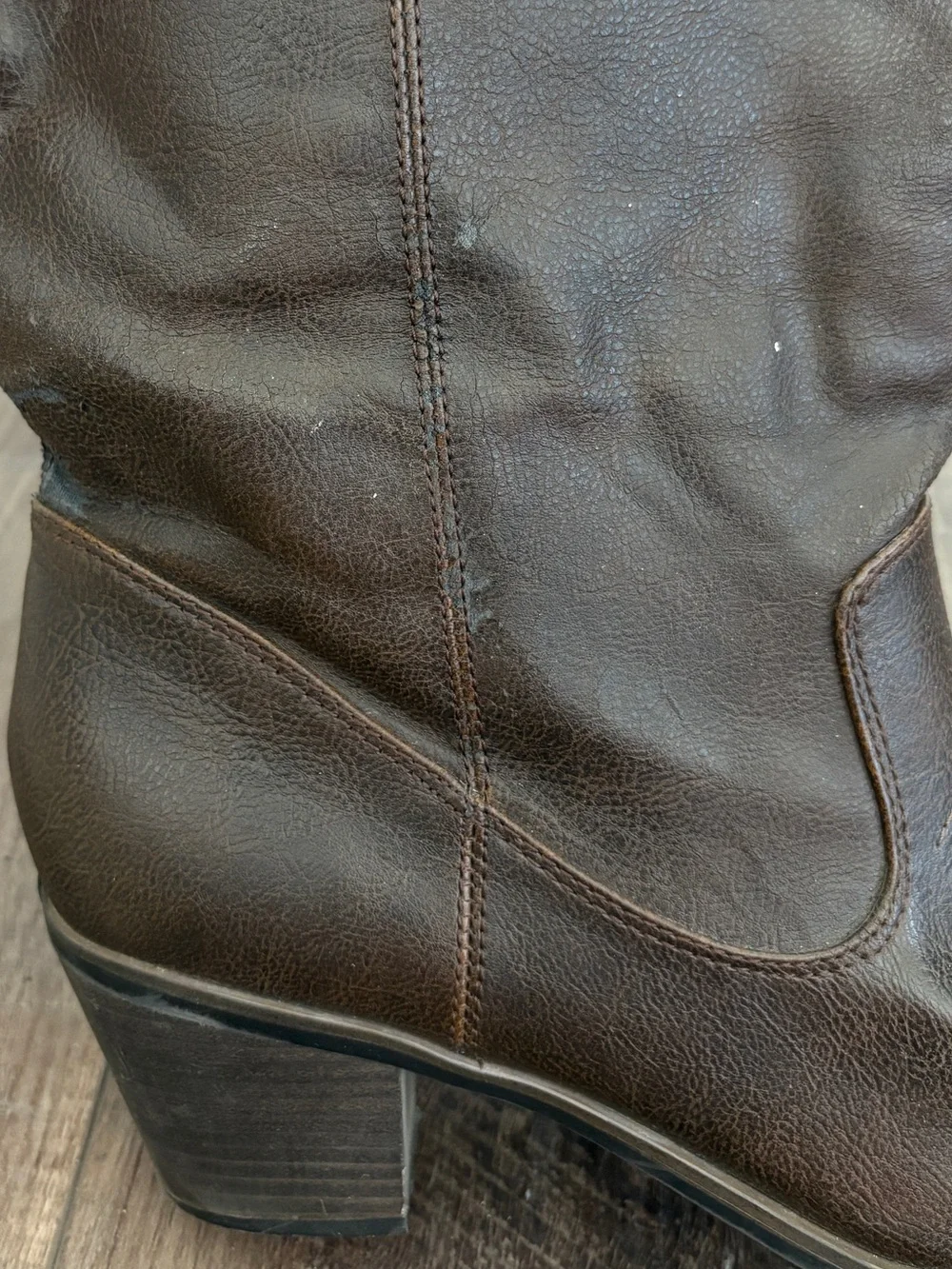 Mossimo Supply Co Dark Brown Western Cowgirl Boots